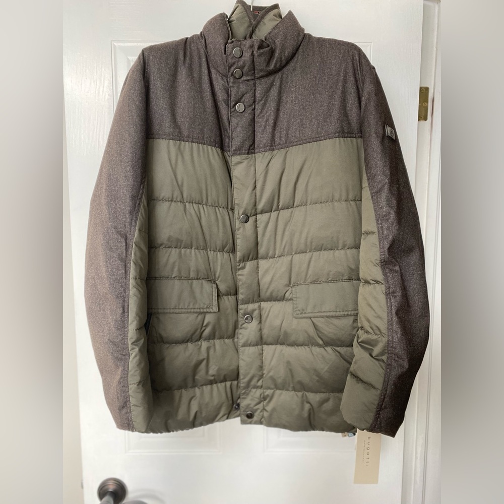 NWT Bugatti Heated Jacket in Olive Green/Charcoal